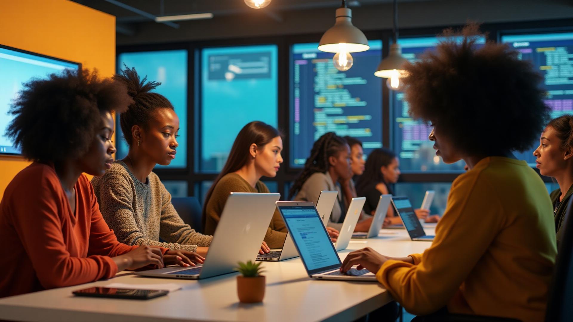 Women collaborating